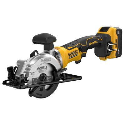 DWTDCS571P1 image(0) - DeWalt 20V MAX* ATOMIC Brushless Cordless 4-1/2-in. Circular Saw Kit