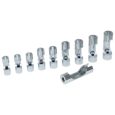 LIS12030 image(0) - Lisle Flare Nut Socket Set, 10 pc.