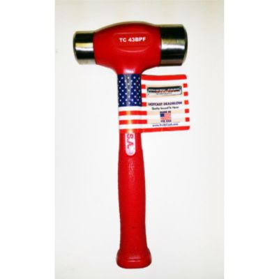 TRUTC43BPF image(0) - Trusty Cook Inc. 43 oz Flat-Flat Dead Blow Hammer - Model TC43BPF - Red