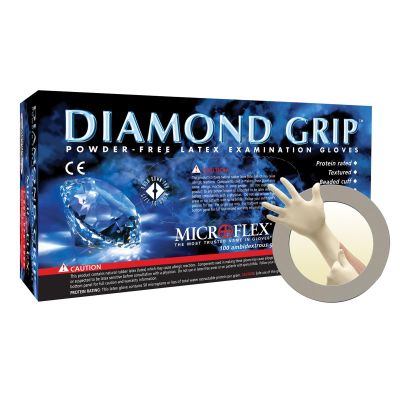 MFXMF300XL image(0) - Microflex Diamond Grip MF-300 PF Latex Gloves Extra Large - 100 Pack