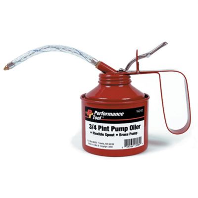WLMW242 image(0) - Wilmar Corp. / Performance Tool 3/4 pt. Pump Oiler w/Flex Spout