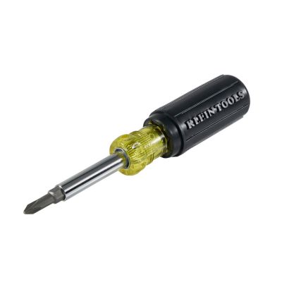 KLE32476 image(0) - Klein Tools Multi-Bit Screwdriver / Nut Driver, 5-in-1, Phillips, Slotted Bits
