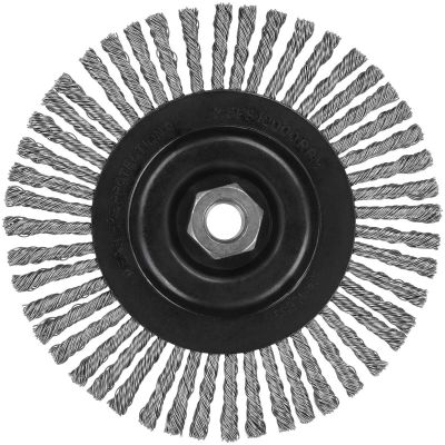DWTDW49252 image(0) - DEWALT 6-1/2-Inch By 5/8-Inch-11 Xp .020 Stainless Stringer Wire Wheel