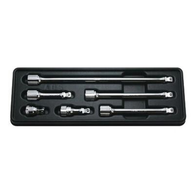 KKNPK3763-6 image(0) - Ko-ken USA 3/8 inch Square Drive Wobble Fix Offset Extension Bar Set - 6 Piece 32 mm - 250 mm
