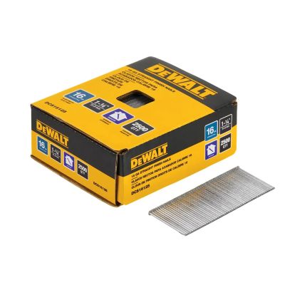 DWTDCS16125 image(0) - DEWALT 1-1/4 in. 16 Gauge Straight Finish Nail (2,500 PK)