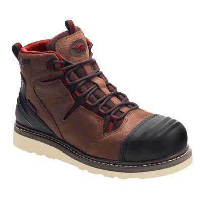 FSIA7506-14W image(0) - Avenger Work Boots Wedge - Men's Boots - Carbon Nano-Fiber Toe - IC|EH|SR - Brown/Black/Tan - Size: 14 - E - (Wide)