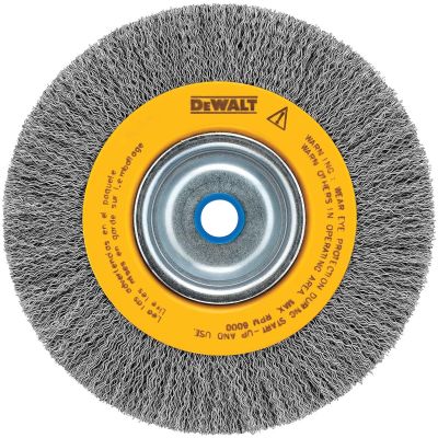 DWTDW4905 image(0) - DEWALT Wire Wheel For Bench Grinder, Crimped, 6-Inch