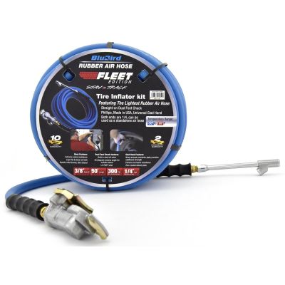 BLBBBFLT3850 image(0) - BluBird Rubber Air Hose Fleet Edition 3/8" x 50'