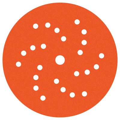 DYB91569 image(0) - Dynabrade 6" Vac 320G H&L ExtmOrg Pr Flm Dsc 50/pk