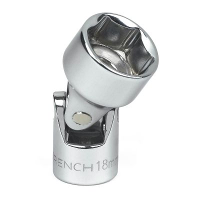 KDT80341 image(0) - GearWrench 3/8 Inch Drive 6 Point Metric Flex Socket 18mm