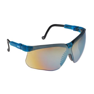 UVXS3243 image(0) - Uvex GLASSES GENESIS BLUE FRAME MIRROR LENS