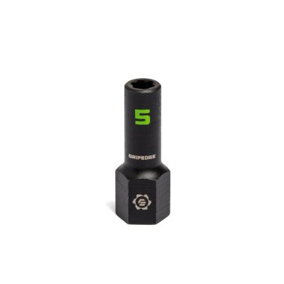 GETXAM5 image(0) - Grip Edge Tools 5mm 1/4" Dr RPT Socket Extractor with FORS (Standard Length)