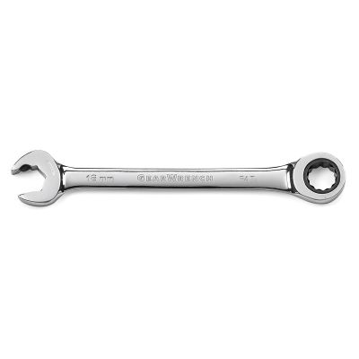 KDT85518 image(0) - GearWrench 18mm 72-Tooth 12 Point Open End Ratcheting Combination Wrench