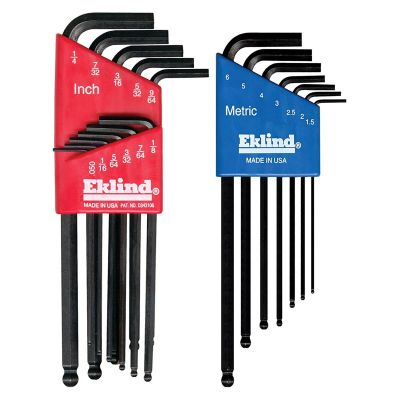 EKL13218 image(0) - Eklind Tool Company HEX KEY SET 18 PC BALL END 13211/13607 COMBO