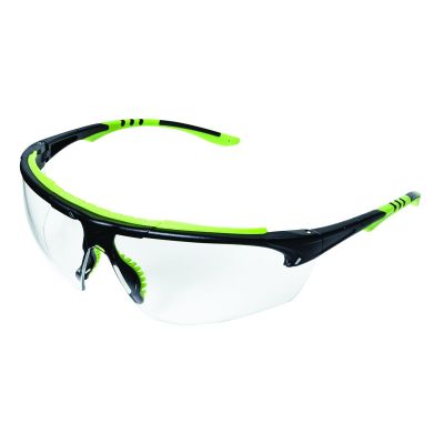 SRWS72002 image(0) - Sellstrom Safety Glasses - XP410 Series - Indoor/Outdoor Lens - Black/Green Frame - Hard Coated