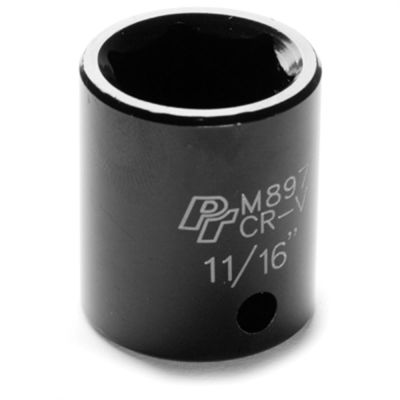 WLMM897 image(0) - Wilmar Corp. / Performance Tool 3/8" Drive 11/16" 6pt Impact Socket