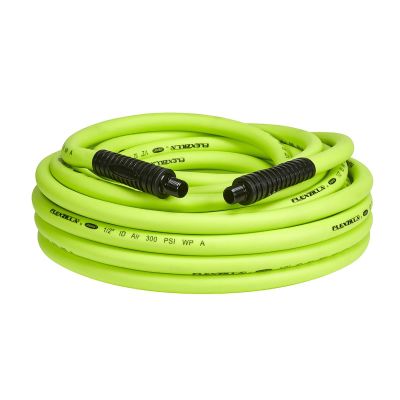 LEGHFZ1250YW3 image(0) - Legacy Manufacturing Flexzilla Air Hose, 1/2" x 50', 3/8" MNPT Fittings