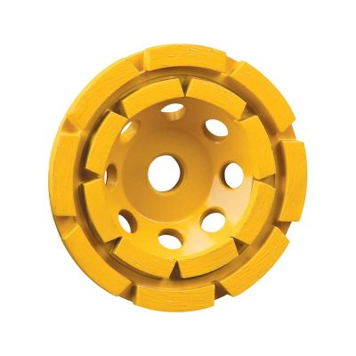 DWTDW4774 image(0) - DEWALT 4" double row diamond cup grinding wheel