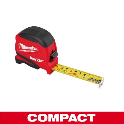 MLW48-22-1726 image(0) - Milwaukee Tool 8 Meter /26 Foot Compact Tape Measure