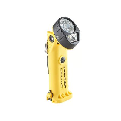 STL91831 image(0) - Streamlight Survivor Pivot Magnet - 120V/100V AC/12V DC (Alkaline Battery Carrier Not Included) - Yellow