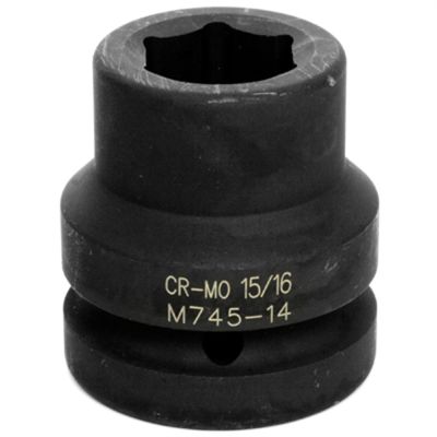 WLMM745-14 image(0) - Wilmar Corp. / Performance Tool 1" Drive 15/16" 6pt Impact Socket