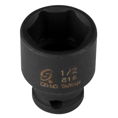 SUN816 image(0) - SUNEX SOC 1/2 1/4D IMP 6PT BLK