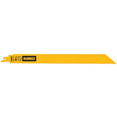 DWTDWAR12118 image(0) - DEWALT 12IN 18TPI 1IN RECIP SAW BLD 5-CT