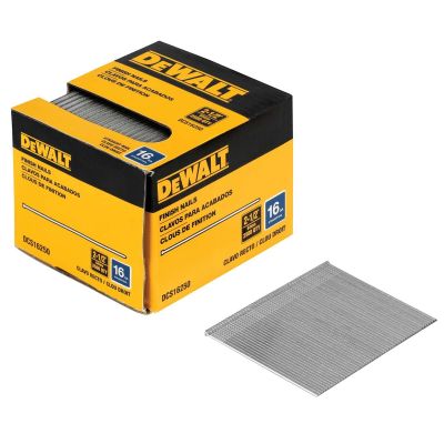 DWTDCS16250 image(0) - DEWALT 2-1/2 in. 16 Gauge Straight Finish Nail (2,500 PK)