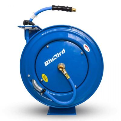 BLBBBRHD1225 image(0) - BluBird Rubber Air Hose Reel Assembly SA 1/2" x 25'