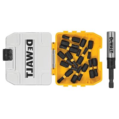 DWTDWA3HLD1TX25-15 image(0) - DEWALT Flextorq Impact Driver Bit Set, Torx, 1/4-Inch X 1-Inch, 15-Piece