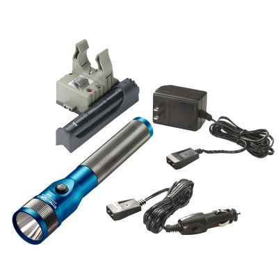 STL75613 image(0) - Streamlight Stinger LED - 120V/100V AC/12V DC PiggyBack Smart Charge - Blue