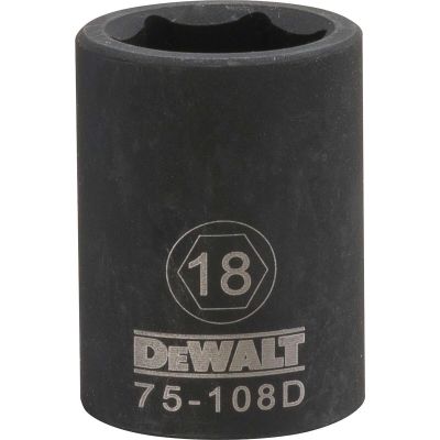 DWTDWMT75108OSP image(0) - DEWALT Dwmt 6Pt 1/2In Dr Im Skt 18 Mm