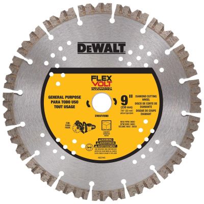 DWTDWAFV8900 image(0) - DEWALT FLEXVOLT 9 In Diamond Blade with 7/8 in Arbor (1 Pack)