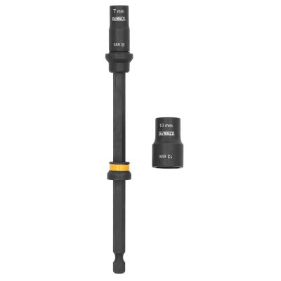 DWTDWADENDEXT-2MM image(0) - DEWALT  7mm & 8mm Socket, 10mm & 13mm Socket, with 6&rdquo; Extension