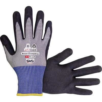 SAS6777-14 image(0) - SAS Safety SafeCut ThermaSure Cooling Nitrile Coated Palm Gloves - A5 Cut Level - L/XL