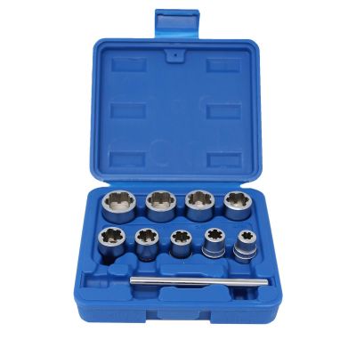 CTA1234 image(0) - CTA Manufacturing 10 Piece Bolt Extract Set - SAE