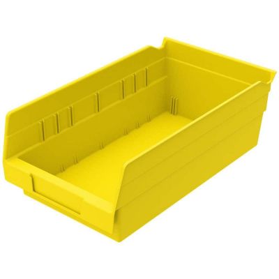 MRO43372903 image(0) - Msc Industrial Supply Plastic Hopper Shelf Bin 6-5/8 Inch X 11-5/8 Inch - Yellow