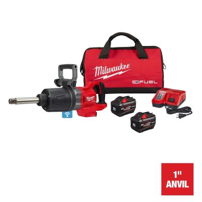MLW2869-22HD image(0) - Milwaukee Tool M18 FUEL 1 Inch D-Handle Extended Anvil High Torque Impact Wrench ONE-KEY REDLITHIUM FORGE HD12.0 Kit