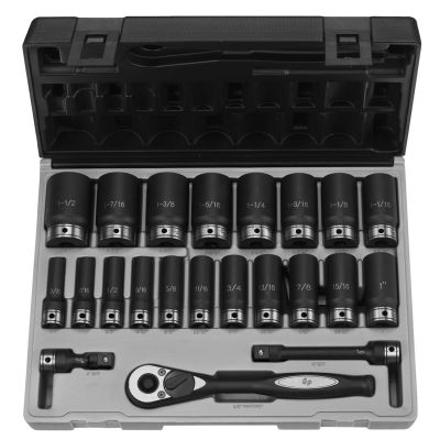 GRE82622D image(0) - Grey Pneumatic 1/2" Drive 22 Piece Fractional Deep Duo-Socket Set - 6 Point