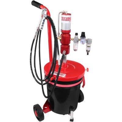 MILZE3574PKC image(0) - Zeeline by Milton ZE3574PKC - 60:1 Premium Grease Pump for 25-50 Lbs. Pails Package w/Cart
