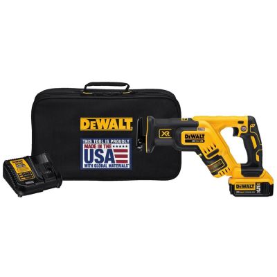DWTDCS367P1 image(0) - DeWalt 20V MAX* XR Brushless Compact Reciprocating Saw Kit