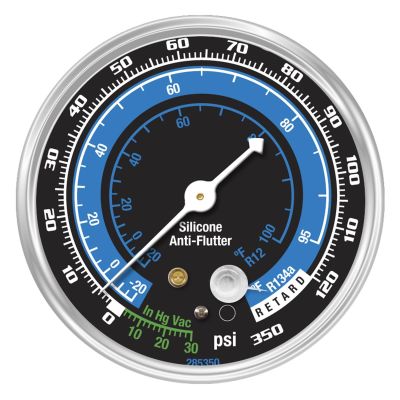 MSC285350 image(0) - Mastercool R134A / R-12Blue low side replace gauge