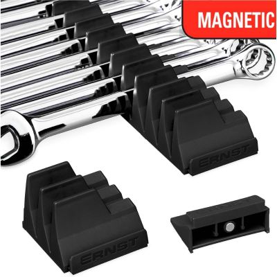 ERN5411M image(0) - Ernst Mfg. 40 Tool Magnetic Modular Wrench Pro Organizer - Black