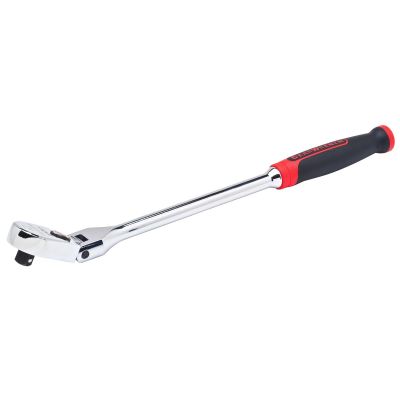 KDT81210XP image(0) - GearWrench 3/8 Inch Drive 120XP Dual Material Handle Flex Head Teardrop Ratchet 15-1/2 Inch