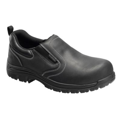 FSIA7109-8W image(0) - Avenger Foreman Series - Men's Low Top Slip-On Shoes - Composite Toe - IC|EH|SR - Black/Black - Size: 8W
