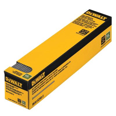 DWTDCA15250-2 image(0) - DEWALT 2-1/2" 15 Gauge DA Style Angled Finish Nails (2,500 PK)