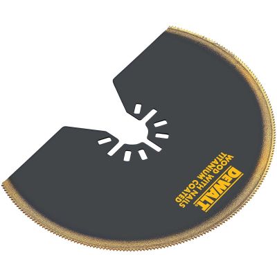DWTDWA4211 image(0) - DEWALT 1-1/4 In Titanium Oscillating Tool Blade Semi-Circle (1 Pack)