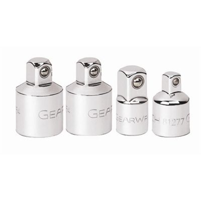 KDT81217 image(0) - GearWrench 4 Piece 1/4 Inch, 3/8 Inch & 1/2 Inch Drive Adapter Set