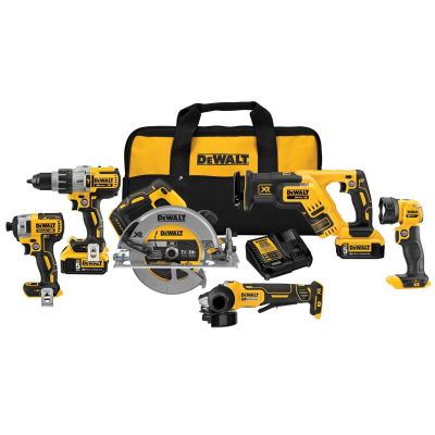 DWTDCK695P2 image(0) - DEWALT 20V MAX* XR 6-Tool Combo Kit