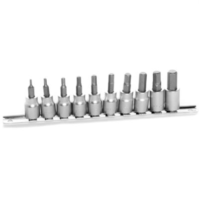 WLMW1388 image(0) - Wilmar Corp. / Performance Tool 10 Piece 3/8" Drive Met Hex Bit Socket Set
